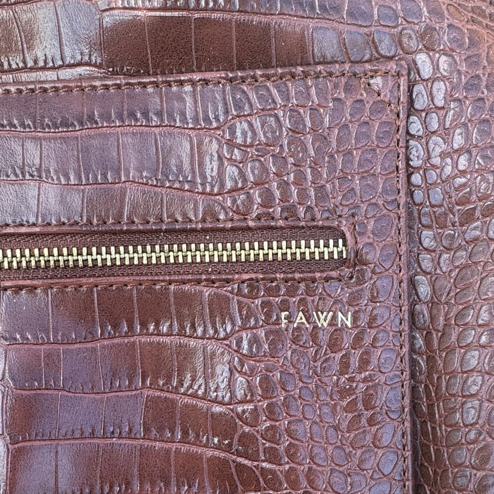 Fawn Mini Design Brown Croc Baby Bag - Picture 6 of 6